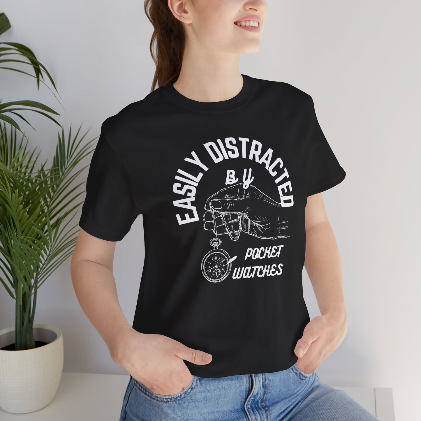 Distracted by Pocketwatch Unisex Tee