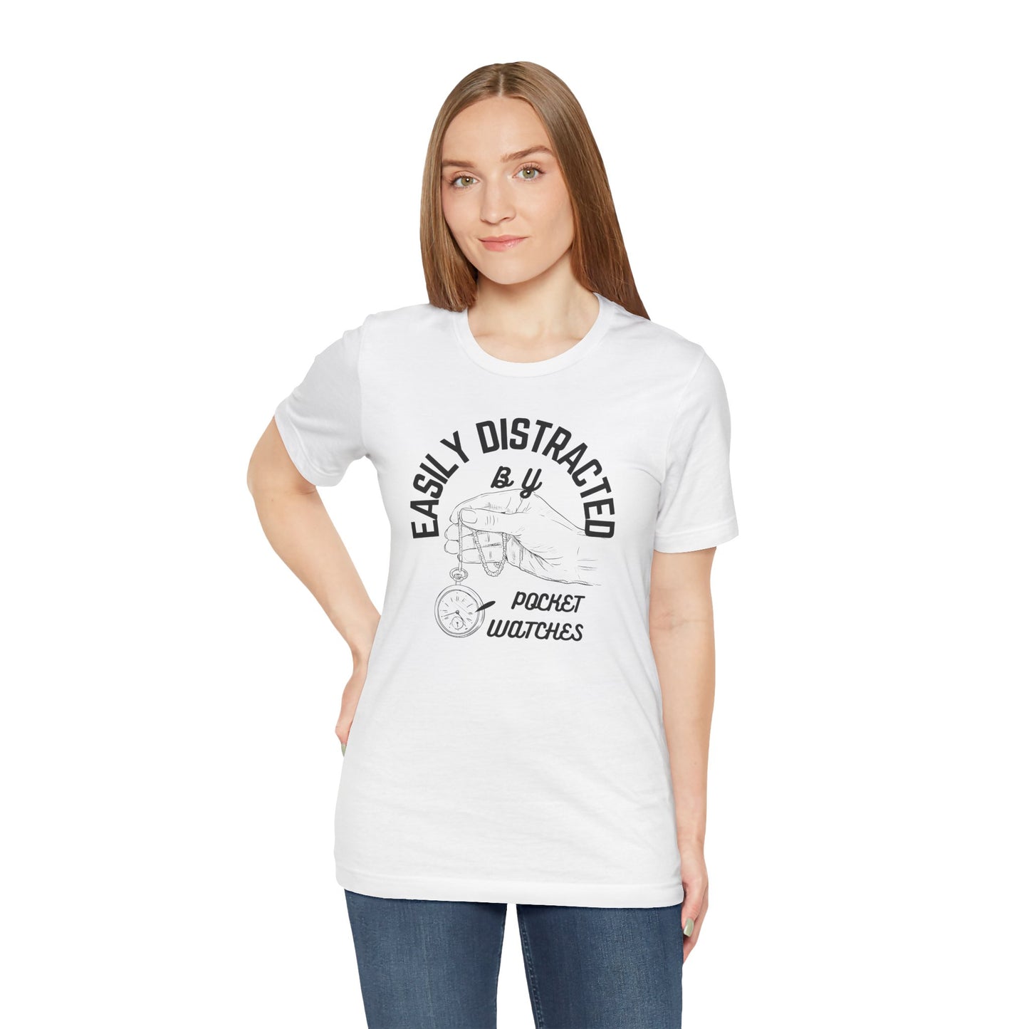 Distracted by Pocketwatch Unisex Tee