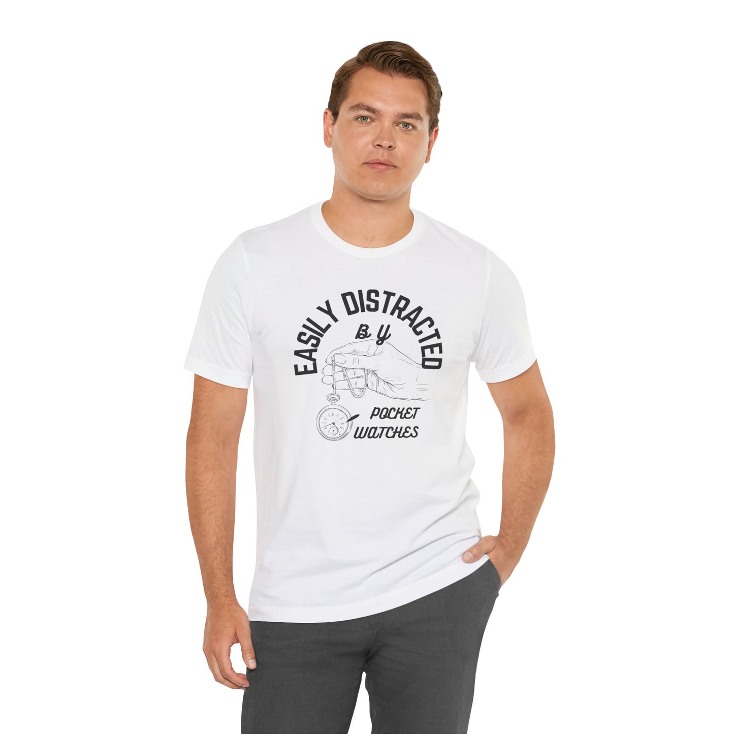 Distracted by Pocketwatch Unisex Tee