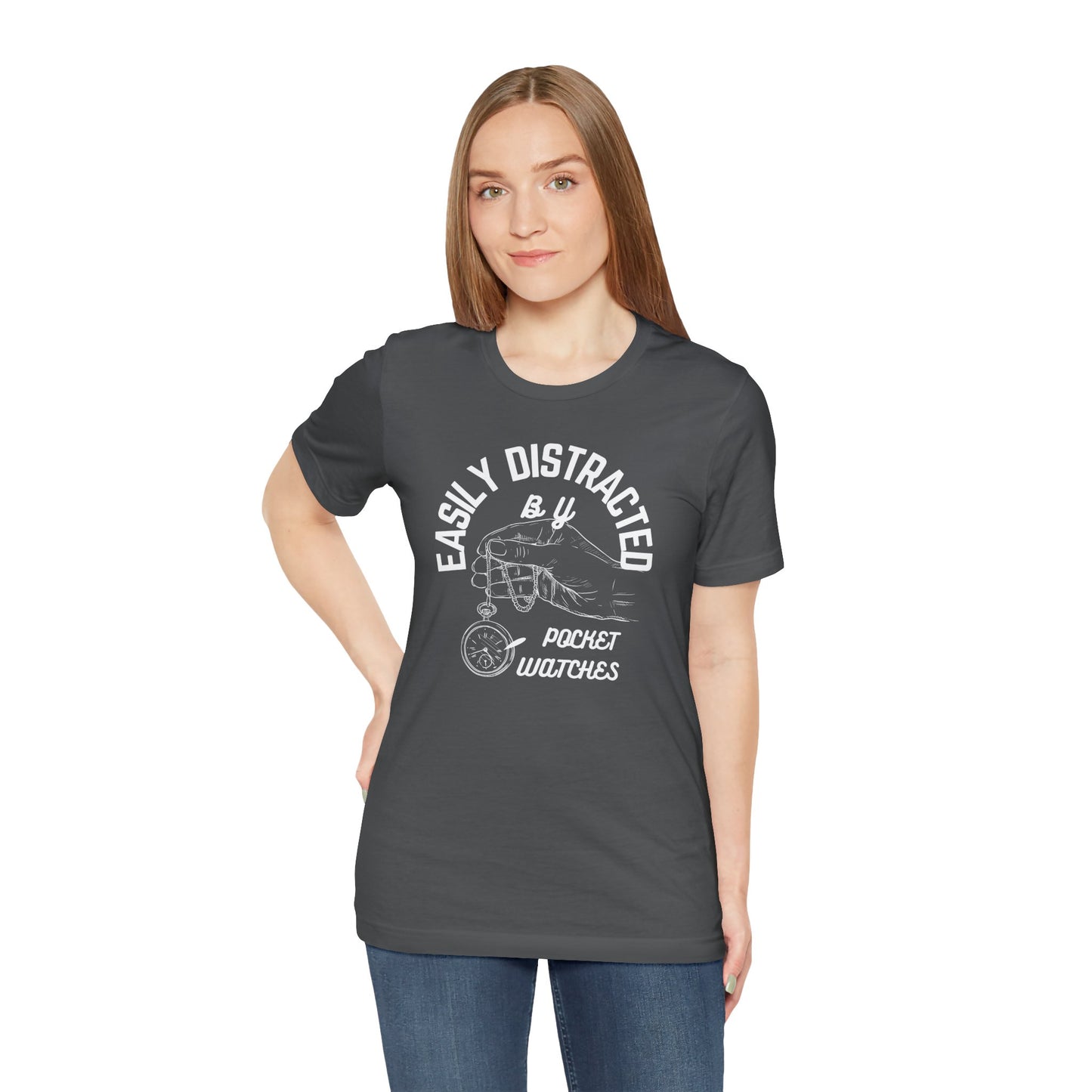 Distracted by Pocketwatch Unisex Tee