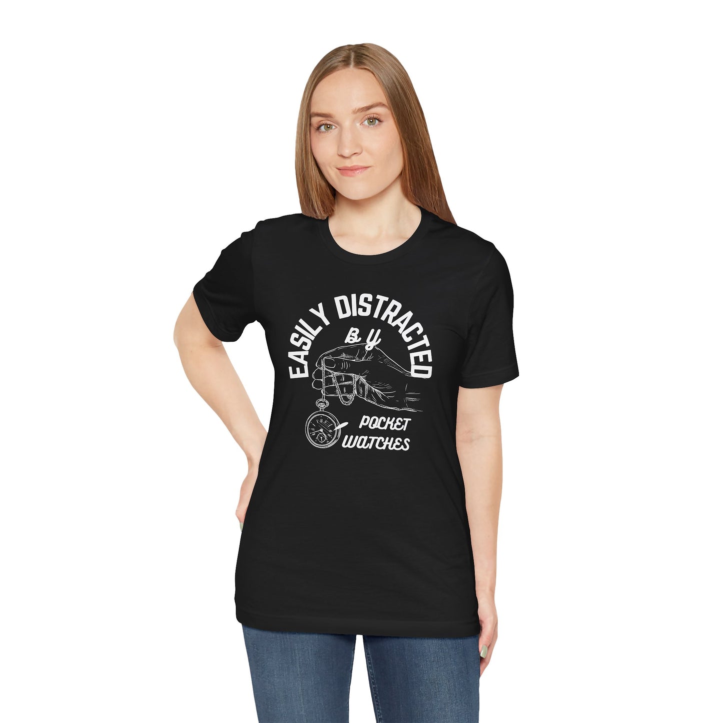 Distracted by Pocketwatch Unisex Tee