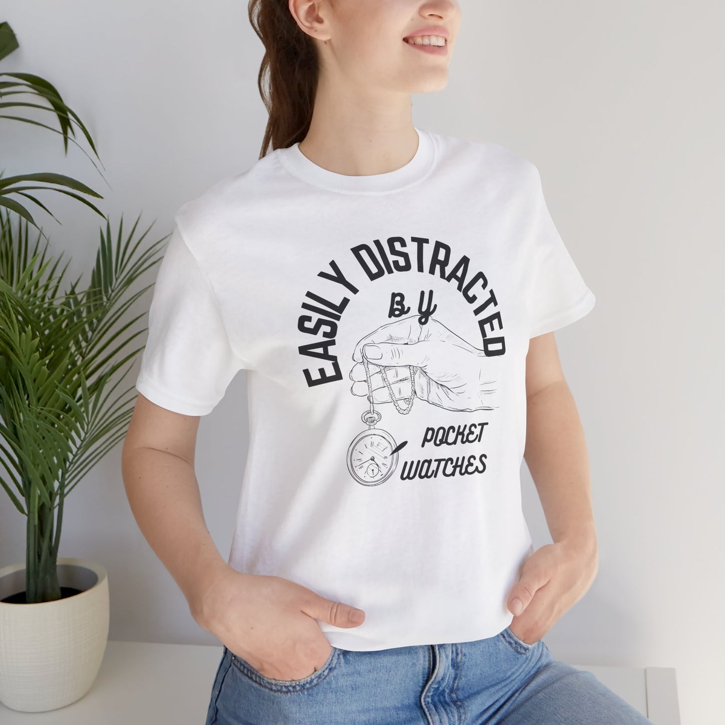 Distracted by Pocketwatch Unisex Tee