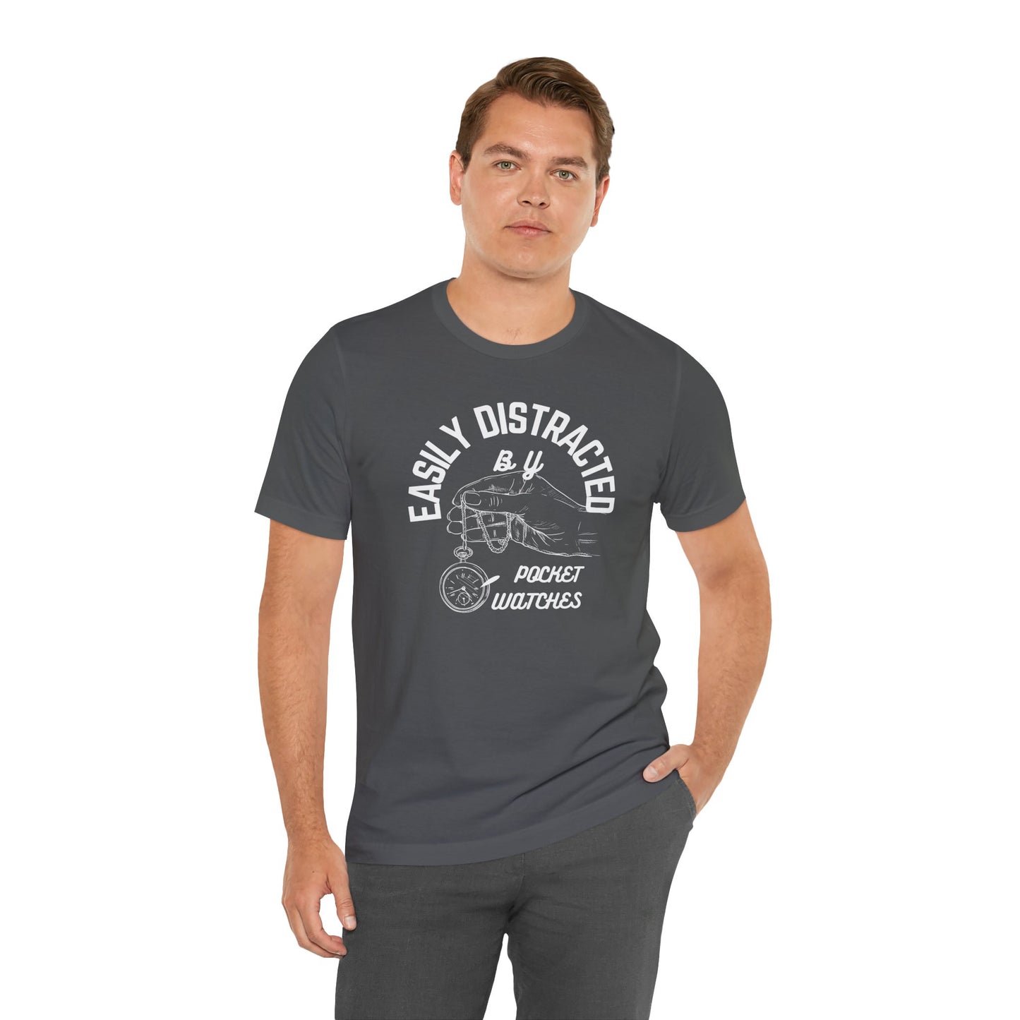 Distracted by Pocketwatch Unisex Tee